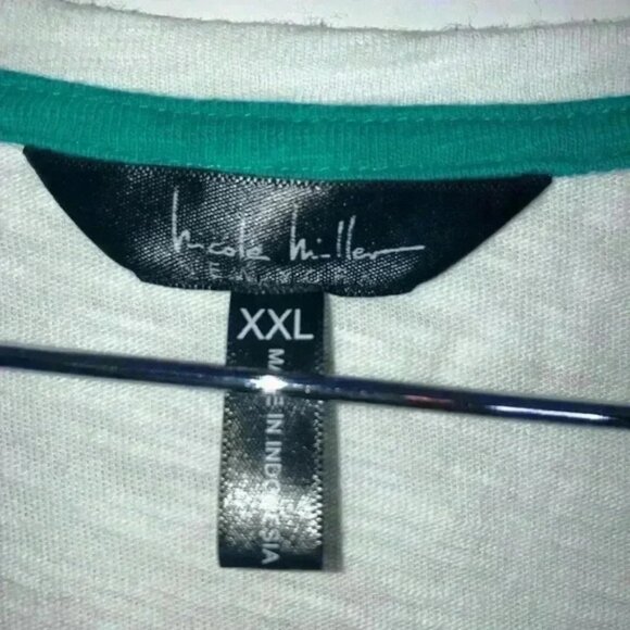 NICOLE MILLER COLORBLOCK TUNIC DRESS - Picture 8 of 13